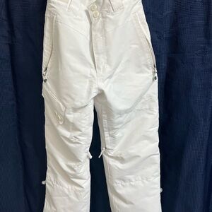 Liquid White Youth Snow Pants
